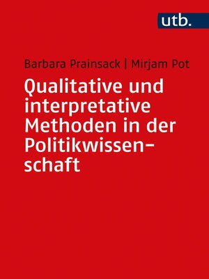 cover image of Qualitative und interpretative Methoden in der Politikwissenschaft